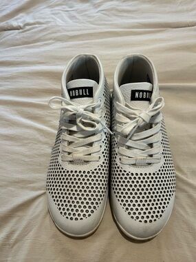 NOBULL White Perforated Men’s Trainer Sneakers